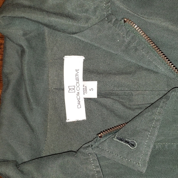 Dakota Collective leather trimmed zip front jacket - Picture 5 of 11